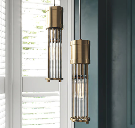 Pendant lamp ROUSSE by Rodesigne — brass modern pendant light, custom designer lighting by RODESIGNE