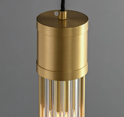 Pendant lamp ROUSSE by Rodesigne — brass modern pendant light, custom designer lighting by RODESIGNE