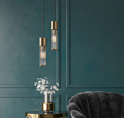Pendant lamp ROUSSE by Rodesigne — brass modern pendant light, custom designer lighting by RODESIGNE