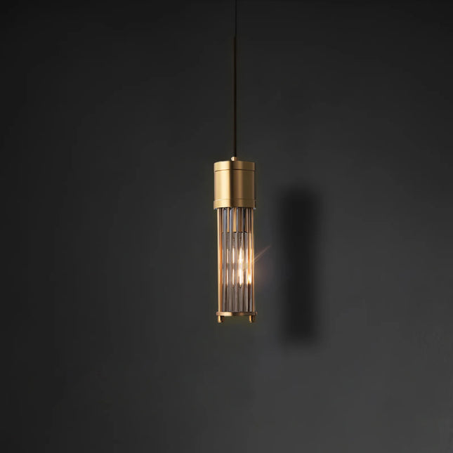 Pendant lamp ROUSSE by Rodesigne — brass modern pendant light, custom designer lighting by RODESIGNE