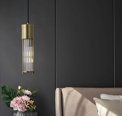 Pendant lamp ROUSSE by Rodesigne — brass modern pendant light, custom designer lighting by RODESIGNE