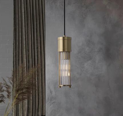 Pendant lamp ROUSSE by Rodesigne — brass modern pendant light, custom designer lighting by RODESIGNE