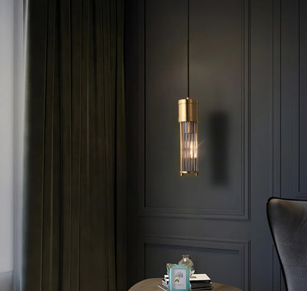 Pendant lamp ROUSSE by Rodesigne — brass modern pendant light, custom designer lighting by RODESIGNE