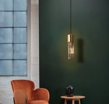 Pendant lamp ROUSSE by Rodesigne — brass modern pendant light, custom designer lighting by RODESIGNE