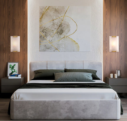 Wall lamp (Sconce) ROUL by Rodesigne — alabaster wall sconce lamp, designer lighting by RODESIGNE
