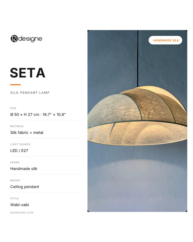 Pendant lamp SETA by Rodesigne — specifications