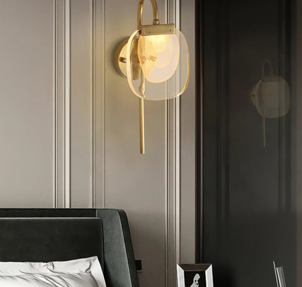 Wall lamp (Sconce) SATINER by Rodesigne — glass wall sconce lamp, designer lighting by RODESIGNE