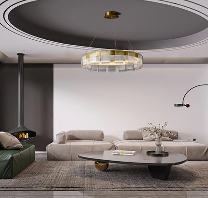 Chandelier PLUTO by Rodesigne — brass designer chandelier, custom lighting by RODESIGNE