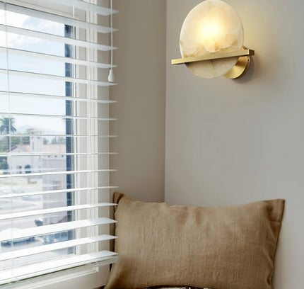 Wall lamp (Sconce) SAVY by Rodesigne — alabaster wall sconce lamp, designer lighting by RODESIGNE