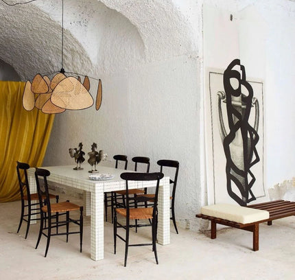 Pendant lamp SCREEN CANN by Rodesigne — wood modern pendant light, custom designer lighting by RODESIGNE