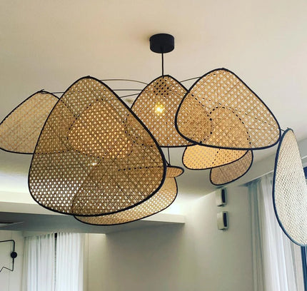 Pendant lamp SCREEN CANN by Rodesigne — wood modern pendant light, custom designer lighting by RODESIGNE