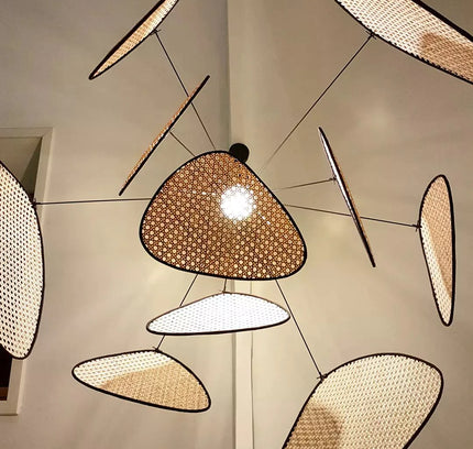 Pendant lamp SCREEN CANN by Rodesigne — wood modern pendant light, custom designer lighting by RODESIGNE