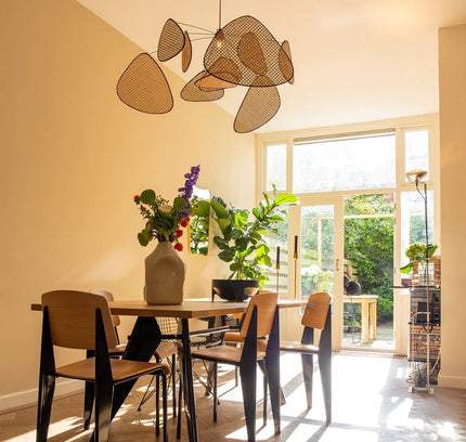 Pendant lamp SCREEN CANN by Rodesigne — wood modern pendant light, custom designer lighting by RODESIGNE