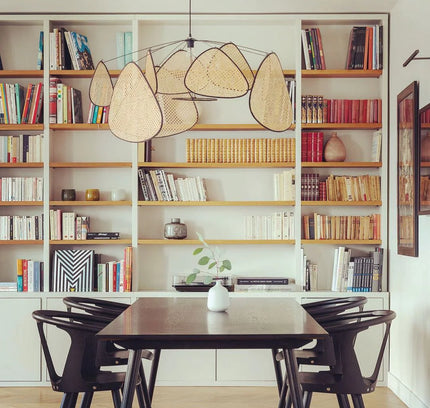 Pendant lamp SCREEN CANN by Rodesigne — wood modern pendant light, custom designer lighting by RODESIGNE