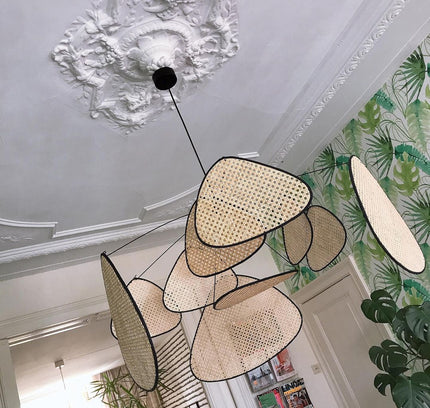 Pendant lamp SCREEN CANN by Rodesigne — wood modern pendant light, custom designer lighting by RODESIGNE