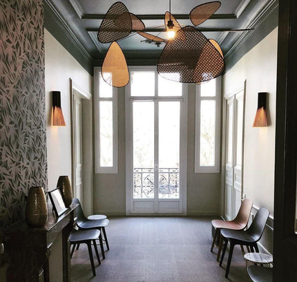Pendant lamp SCREEN CANN by Rodesigne — wood modern pendant light, custom designer lighting by RODESIGNE