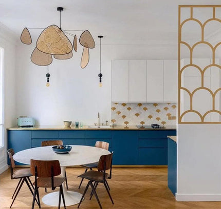 Pendant lamp SCREEN CANN by Rodesigne — wood modern pendant light, custom designer lighting by RODESIGNE