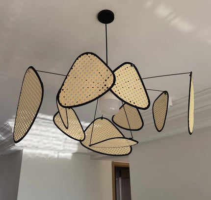 Pendant lamp SCREEN CANN by Rodesigne — wood modern pendant light, custom designer lighting by RODESIGNE