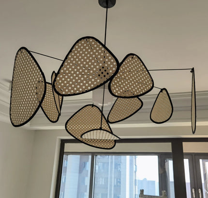 Pendant lamp SCREEN CANN by Rodesigne — wood modern pendant light, custom designer lighting by RODESIGNE