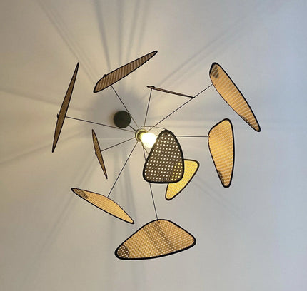 Pendant lamp SCREEN CANN by Rodesigne — wood modern pendant light, custom designer lighting by RODESIGNE