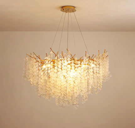 Chandelier SHIRO NODA by Rodesigne — glass designer chandelier, custom lighting by RODESIGNE