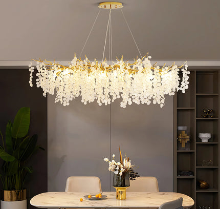 Chandelier SHIRO NODA by Rodesigne — glass designer chandelier, custom lighting by RODESIGNE