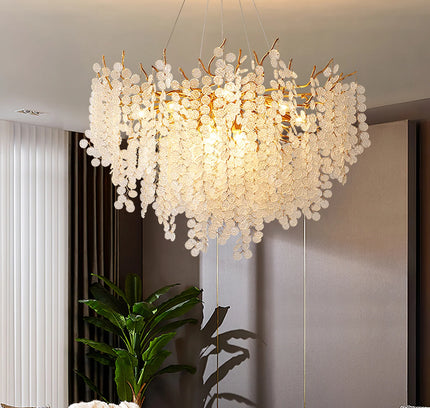 Chandelier SHIRO NODA by Rodesigne — glass designer chandelier, custom lighting by RODESIGNE