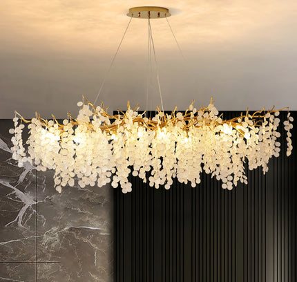 Chandelier SHIRO NODA by Rodesigne — glass designer chandelier, custom lighting by RODESIGNE