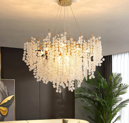 Chandelier SHIRO NODA by Rodesigne — glass designer chandelier, custom lighting by RODESIGNE