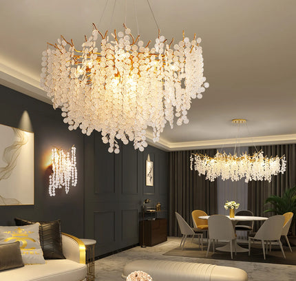 Chandelier SHIRO NODA by Rodesigne — glass designer chandelier, custom lighting by RODESIGNE