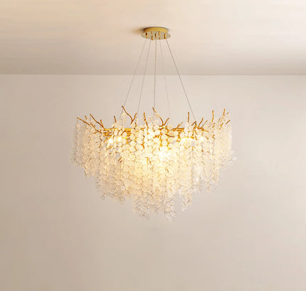 Chandelier SHIRO NODA by Rodesigne — glass designer chandelier, custom lighting by RODESIGNE