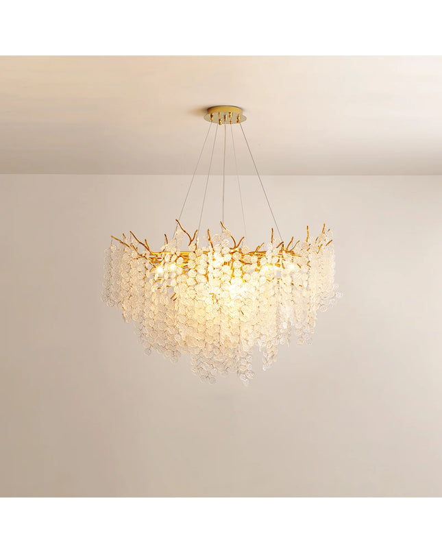 Chandelier SHIRO NODA by Rodesigne — glass designer chandelier, custom lighting by RODESIGNE
