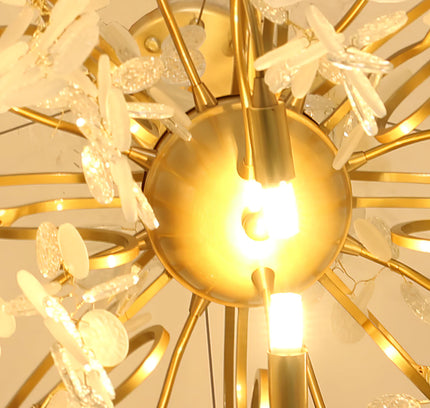 Chandelier SHIRO NODA ROUND by Rodesigne — glass designer chandelier, custom lighting by RODESIGNE