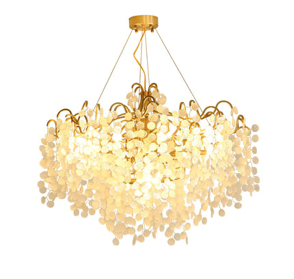Chandelier SHIRO NODA ROUND by Rodesigne — glass designer chandelier, custom lighting by RODESIGNE