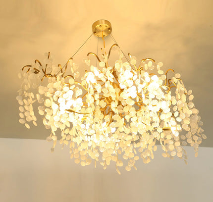 Chandelier SHIRO NODA ROUND by Rodesigne — glass designer chandelier, custom lighting by RODESIGNE