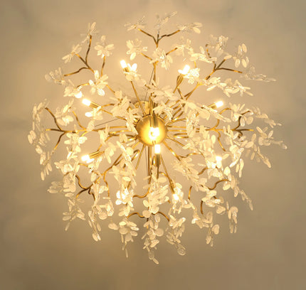 Chandelier SHIRO NODA ROUND by Rodesigne — glass designer chandelier, custom lighting by RODESIGNE