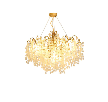 Chandelier SHIRO NODA ROUND by Rodesigne — glass designer chandelier, custom lighting by RODESIGNE
