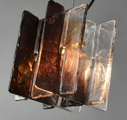 Pendant lamp BLOCKS by Rodesigne — brass modern pendant light, custom designer lighting by RODESIGNE