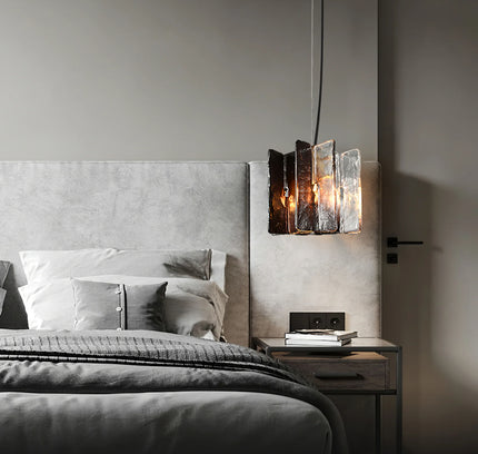 Pendant lamp BLOCKS by Rodesigne — brass modern pendant light, custom designer lighting by RODESIGNE