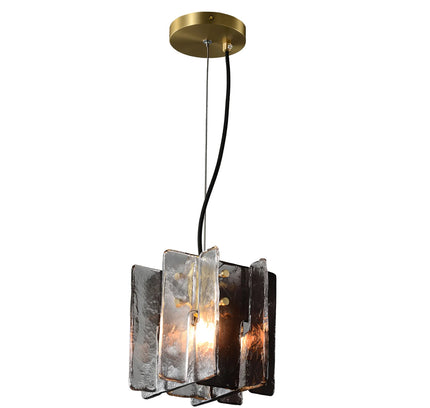 Pendant lamp BLOCKS by Rodesigne — brass modern pendant light, custom designer lighting by RODESIGNE