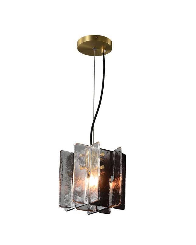 Pendant lamp BLOCKS by Rodesigne — brass modern pendant light, custom designer lighting by RODESIGNE