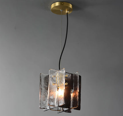 Pendant lamp BLOCKS by Rodesigne — brass modern pendant light, custom designer lighting by RODESIGNE