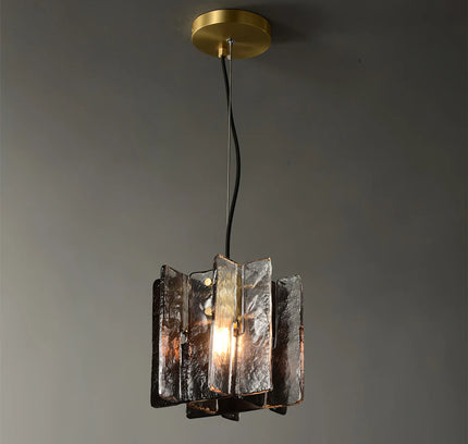 Pendant lamp BLOCKS by Rodesigne — brass modern pendant light, custom designer lighting by RODESIGNE