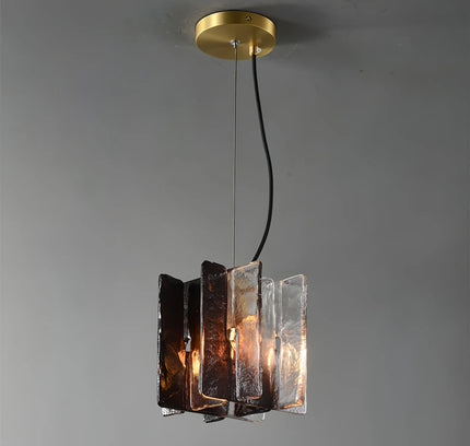 Pendant lamp BLOCKS by Rodesigne — brass modern pendant light, custom designer lighting by RODESIGNE