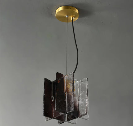 Pendant lamp BLOCKS by Rodesigne — brass modern pendant light, custom designer lighting by RODESIGNE