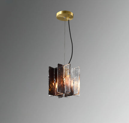 Pendant lamp BLOCKS by Rodesigne — brass modern pendant light, custom designer lighting by RODESIGNE