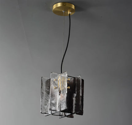Pendant lamp BLOCKS by Rodesigne — brass modern pendant light, custom designer lighting by RODESIGNE