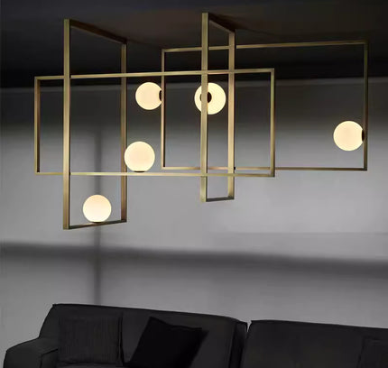 Chandelier TENU by Rodesigne — brass designer chandelier, custom lighting by RODESIGNE