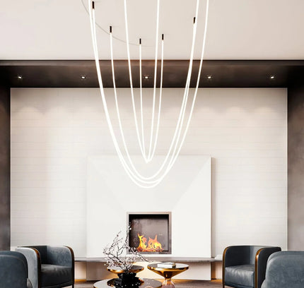 Pendant lamp HOOP by Rodesigne — brass modern pendant light, custom designer lighting by RODESIGNE