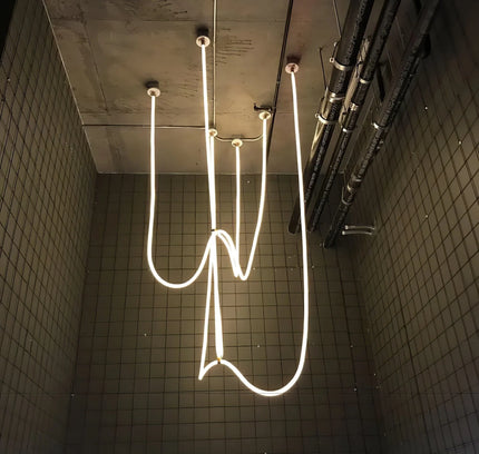 Pendant lamp HOOP by Rodesigne — brass modern pendant light, custom designer lighting by RODESIGNE